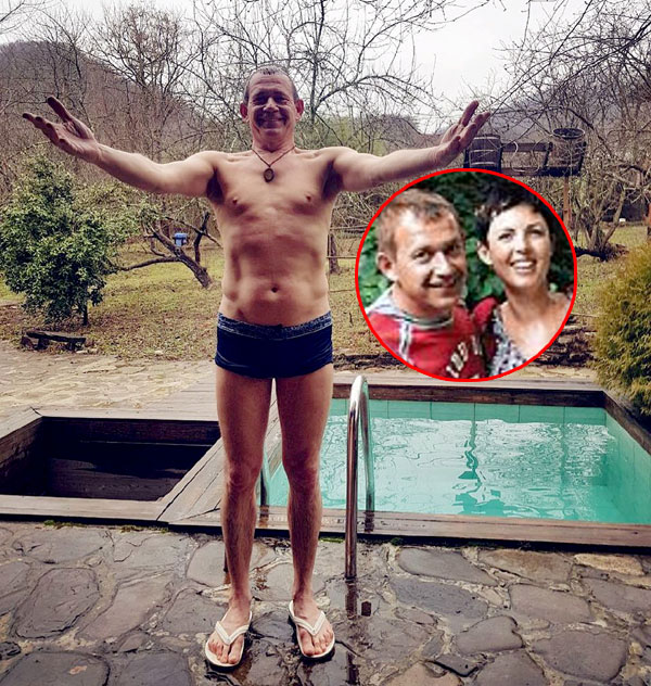 Александр с семьей обитает в Ростове-на-Дону, где у него дом с бассейном (на фото он с женой Анной)