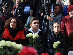 Вдова и дети Дмитрия Хворостовского