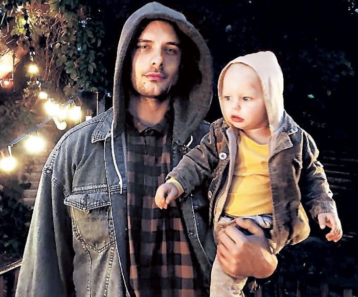 Ян Ильвес с сыном Тео