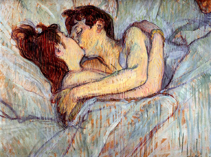 «В постели: поцелуй» (1892 г.)