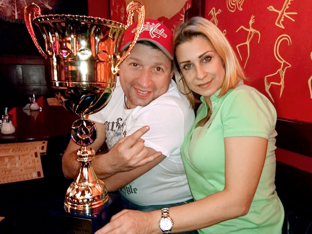 Сергей Жариков уверен, что кубок команде принесла в первую очередь его жена Женя