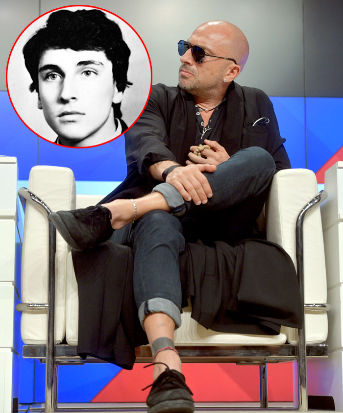 Дмитрий Нагиев «с локонами» (в круге - 1984 г., выпускной класс) и без: и кто скажет, что лысина молодцу не к лицу?