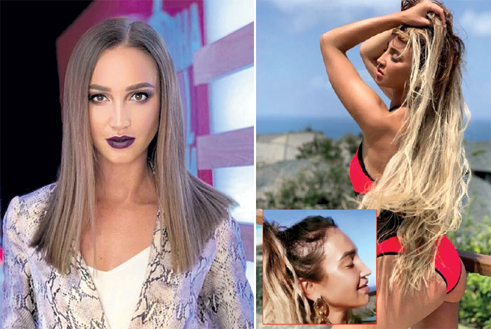 Если Бузова и дальше будет так часто экспериментировать с волосами, от своих у нее ничего не останется . Слева - январь 2019 г., справа - июль 2019 г.