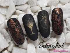 Новогодний дизайн ногтей. Фото: Instagram**.com/finger_fein