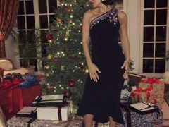 Новогодние платья звезд: Тина Канделаки. Фото: инстаграм**