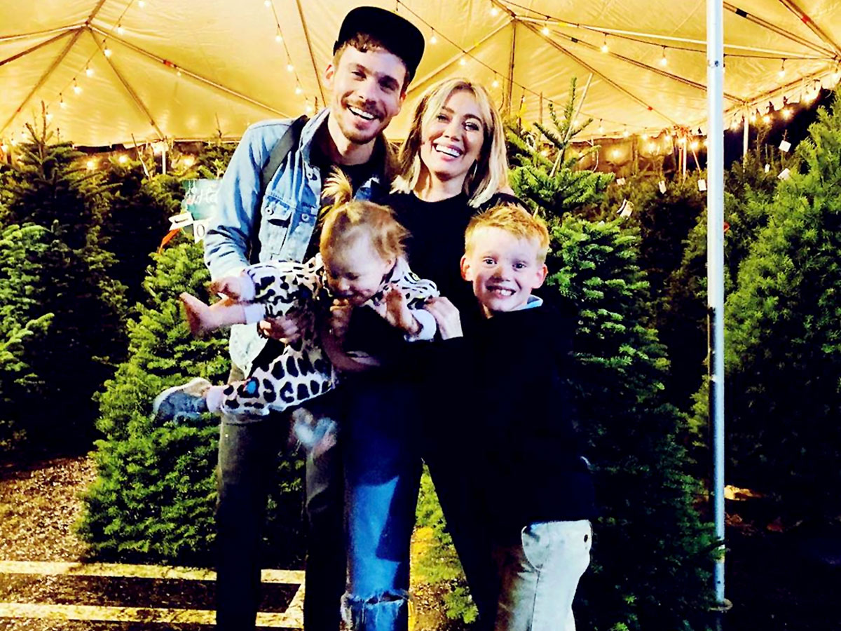 Мэттью и Хилари с дочерью Бэнкс и сыном Лукой