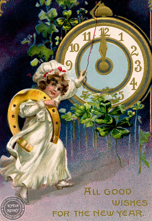 Первая рождественская открытка появилась в Англии в 1794 году