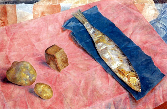 Натюрморт с селёдкой (1918 г.)