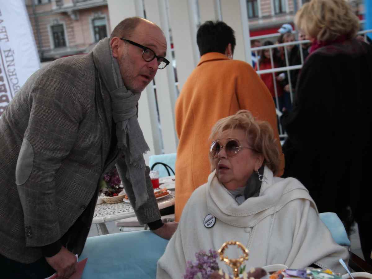 Галина Волчек и Денис Евстигнеев