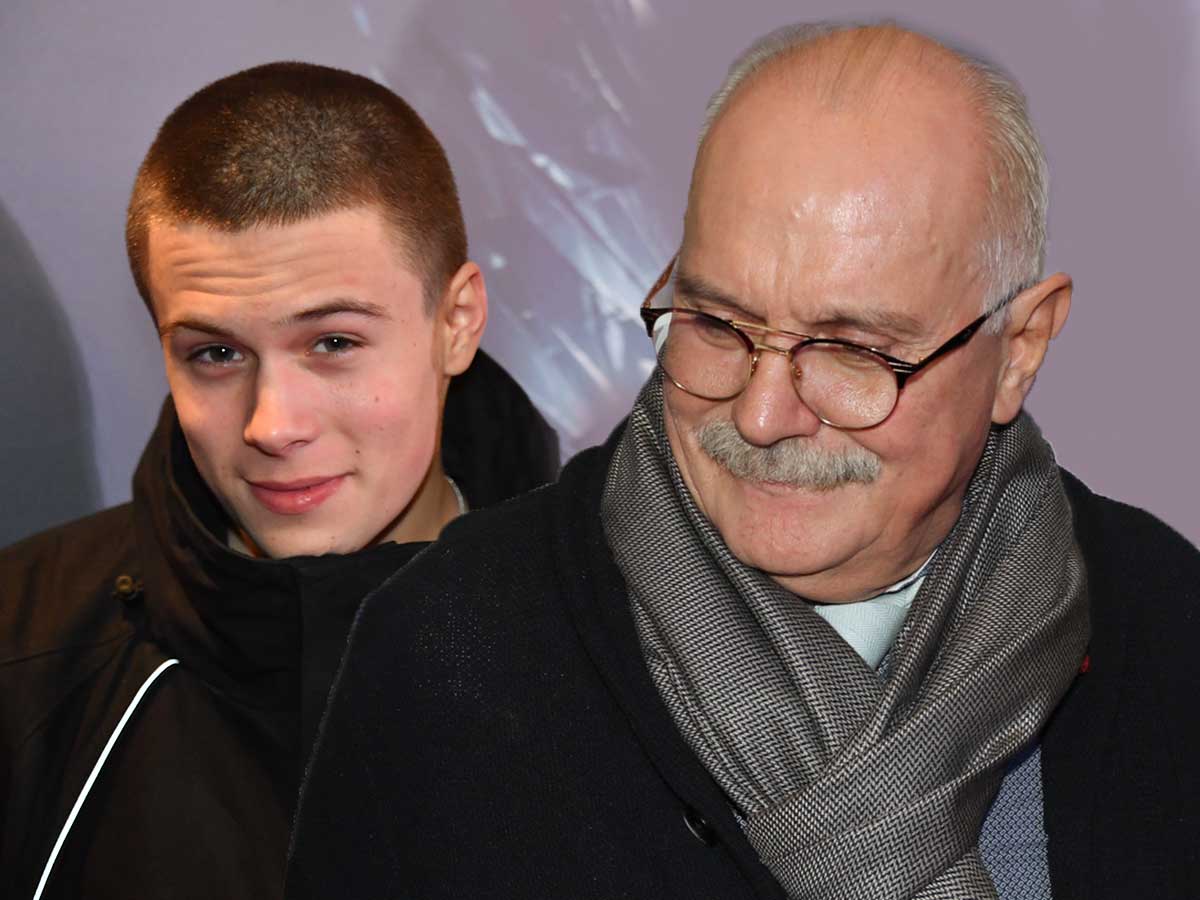 Никита Михалков и его внук Андрей Баков