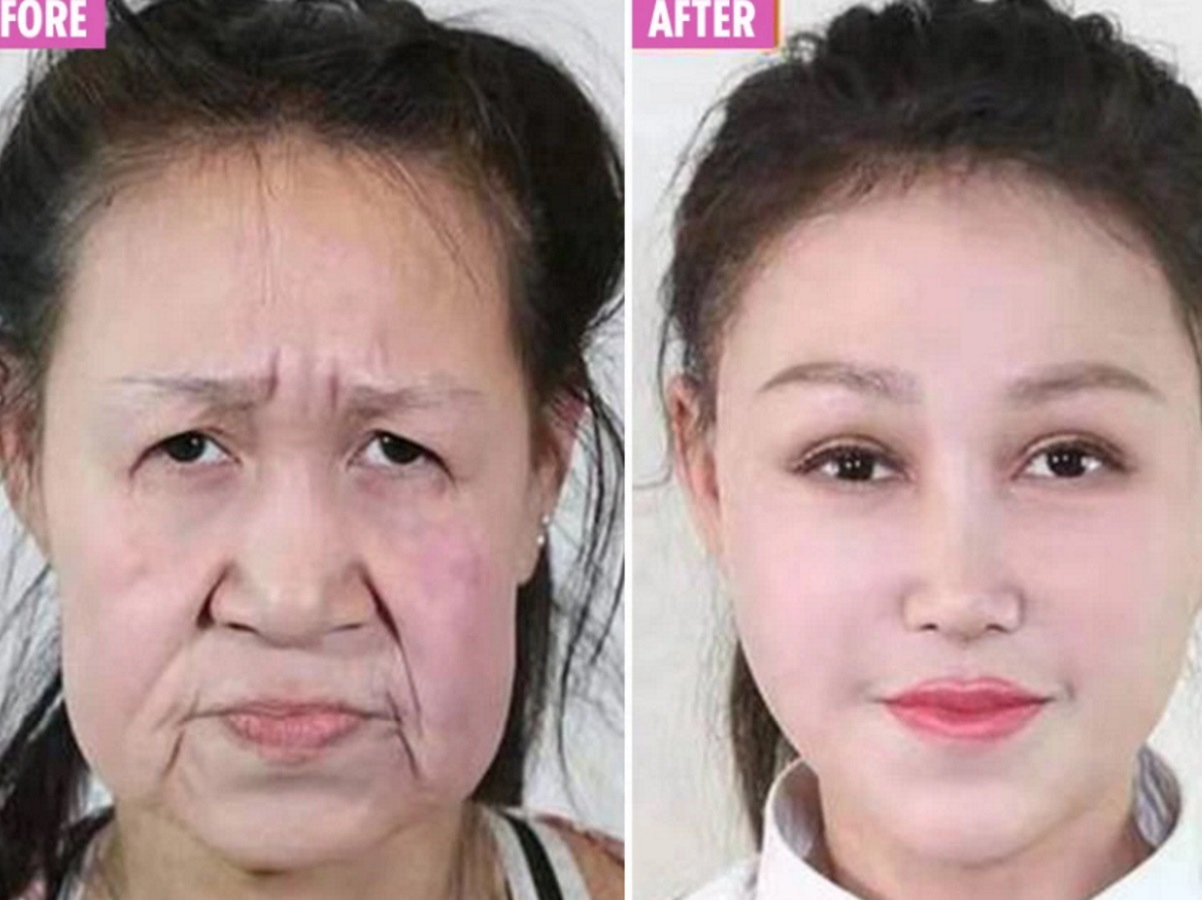 девочка с лицом старушки