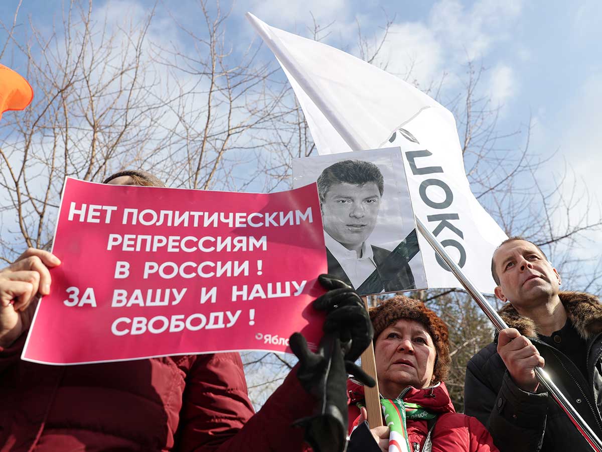 Марш оппозиции в Москве координируют участники украинского «майдана»