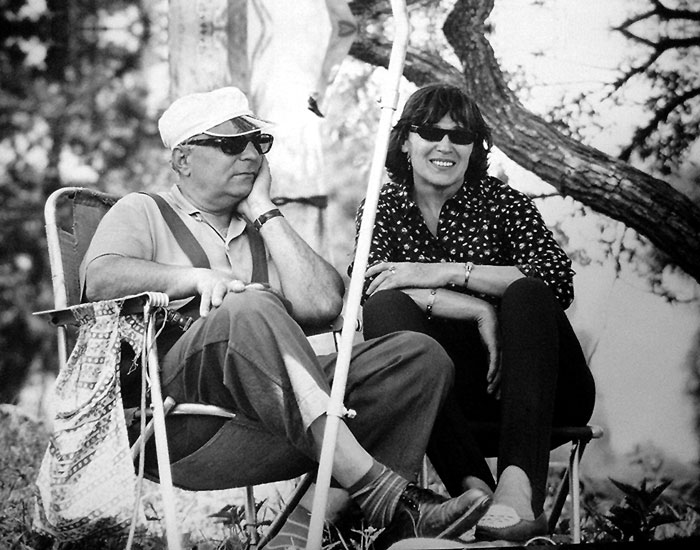 Иосиф Хейфиц с супругой Ириной Светозаровой (1955 г.)