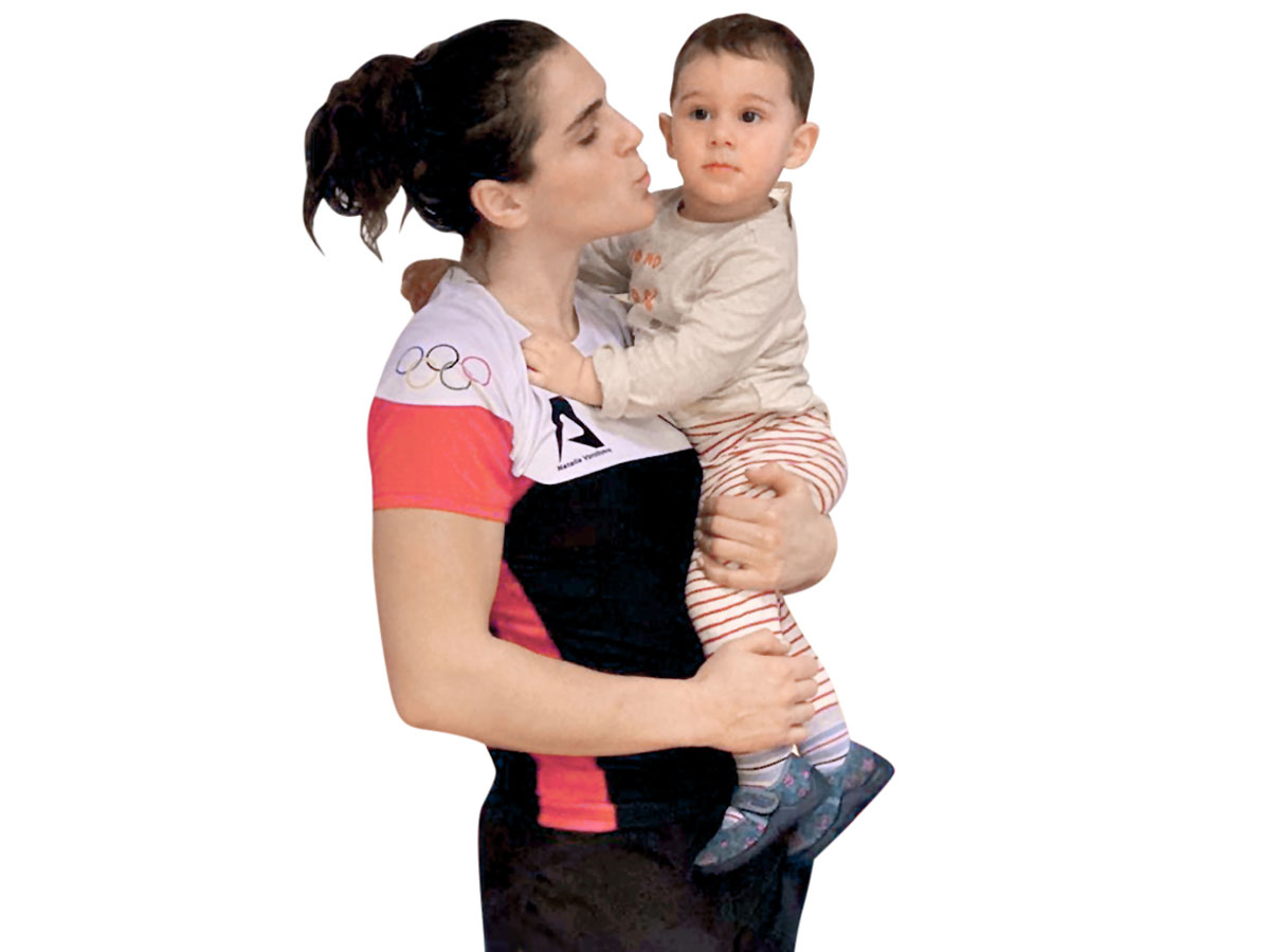 Наталья Воробьева с сыном Тимуром