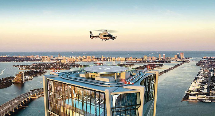 С крыши дома на работу или на шопинг можно улететь на вертолете