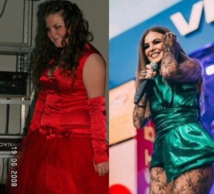 Софья Таюрская до и после похудения