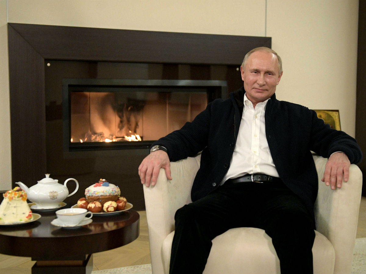 Владимир Путин на Пасху