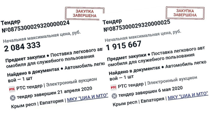 Информация о госзакупках и будущая «Тойота» для слуг народа