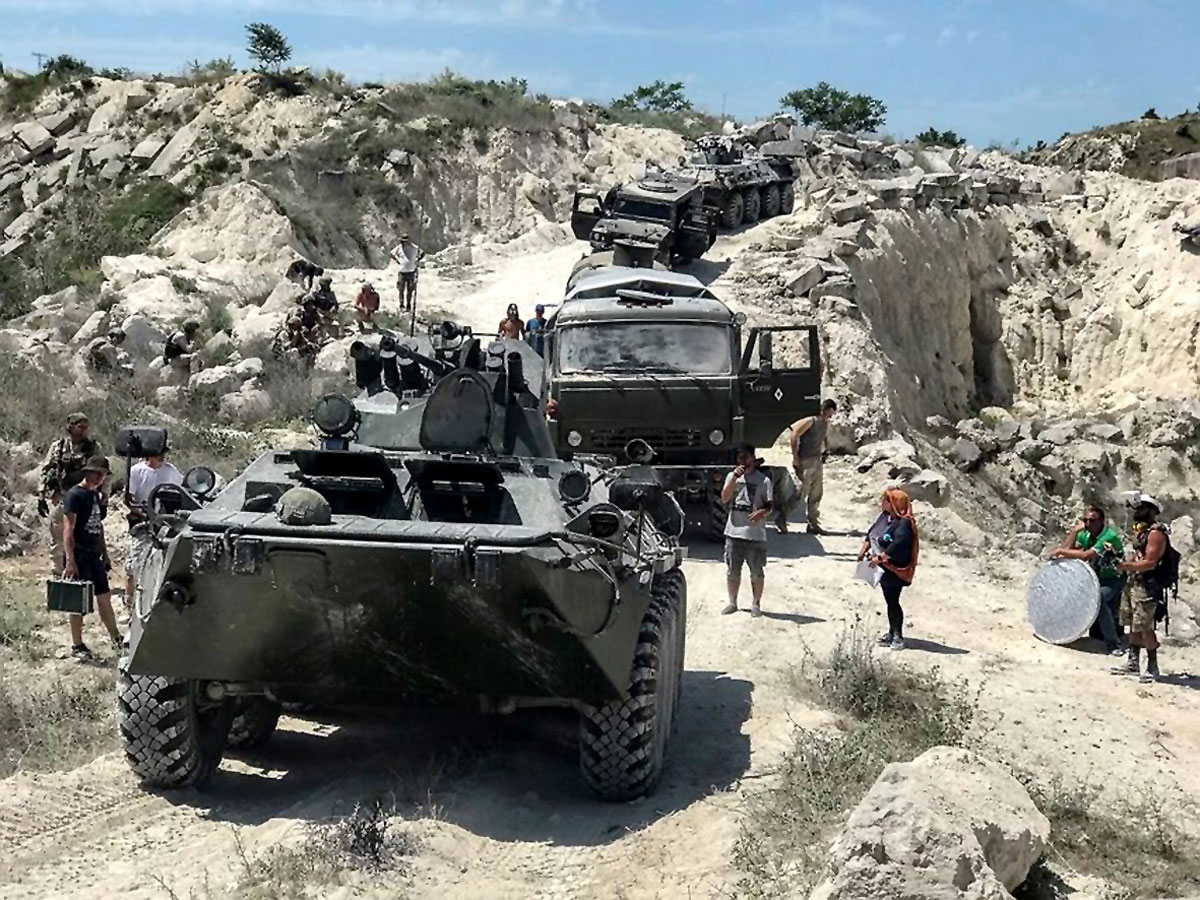 В Инкерманском карьере снимали триллер «Тайфун»