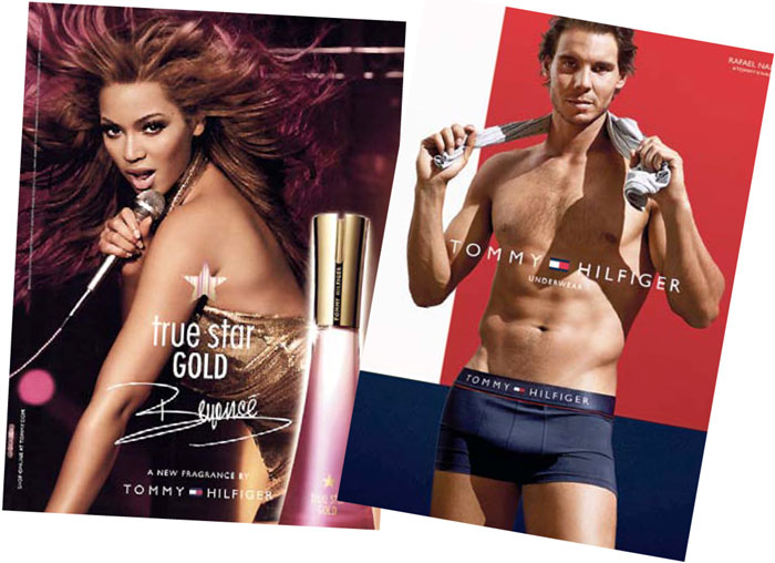 Певица Бейонсе рекламировала его парфюм, а теннисист Надаль - трусы