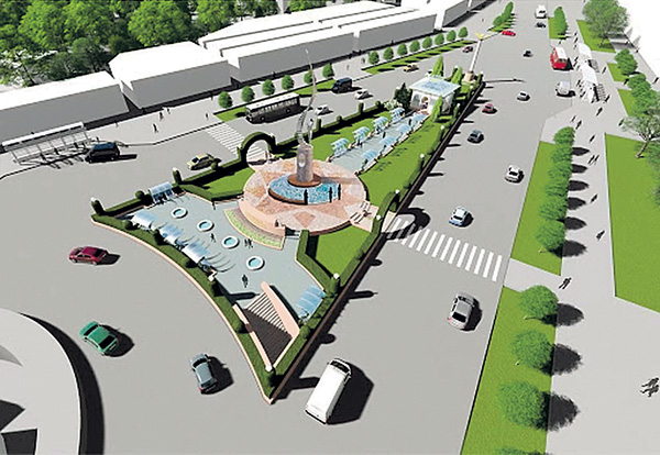 Такой стала бы площадь с монументом по задумке архитектора Заремы Нагаевой