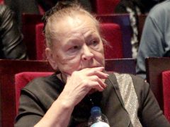 Раиса Рязанова в начале года в этом же зале прощалась с единственным сыном — актером Данилом Перовым. Фото Руслана Вороного