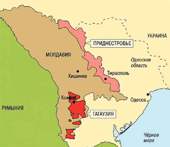Независимое Приднестровье и полунезависимая Гагаузия успешно борются с румынизацией