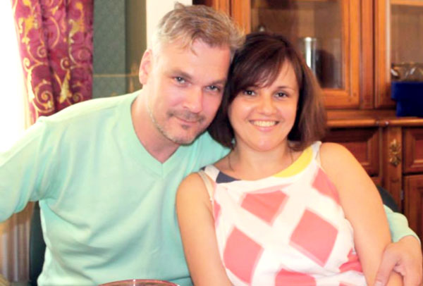 Токарев с женой-педагогом