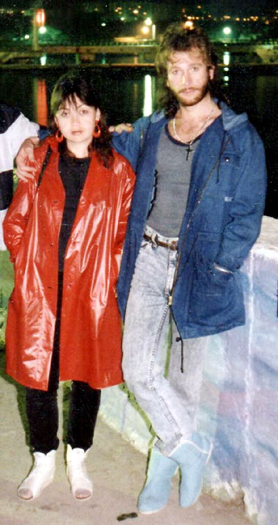 Игорь Тальков с любимой женой Татьяной в Геленджике (1988 год)