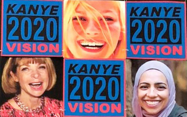 Если бы Канье напечатал на плакатах фото не Кирстен Данст, а своей жены Ким Кардашьян, он бы наверняка привлек на свою сторону еще больше мужчин-избирателей