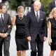 Джо Байден с женой Джилл, сыном Хантером и невесткой Кэтлин на похоронах Теда Кеннеди, сенатора-демократа из влиятельного политического клана США