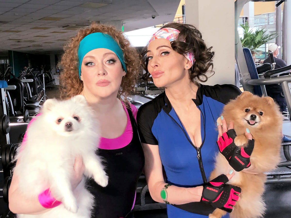 Юлия Ауг с Ксенией Раппопорт