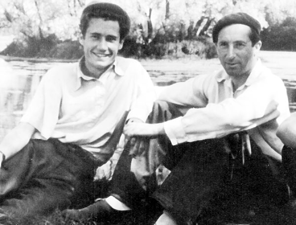 1947 г. Рязанов на практике в Ленинграде с мастером Козинцевым. Снимали фильм «Пирогов»