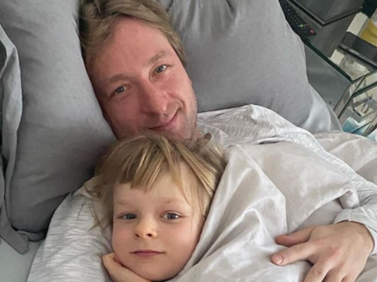 Евгений Плющенко с сыном