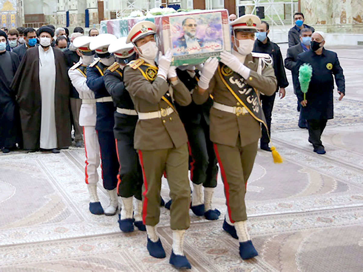 Похороны иранского ученого Мохсена Фахризаде