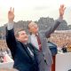 Лех Валенса со своим главным начальником - президентом США Джорджем Бушем. Фото: © «ИТАР-ТАСС»