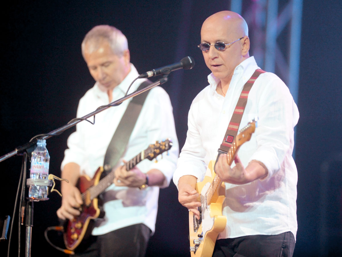 2014 год: Романов и Сапунов на юбилейном концерте группы «Воскресение» в Москве. Через два года Андрей Борисович (справа) покинет коллектив