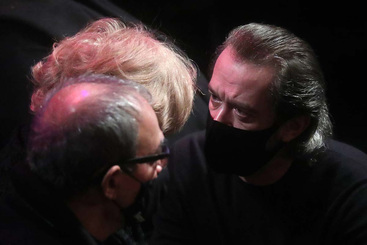 Машков утешил Остроумову на прощании с Гафтом