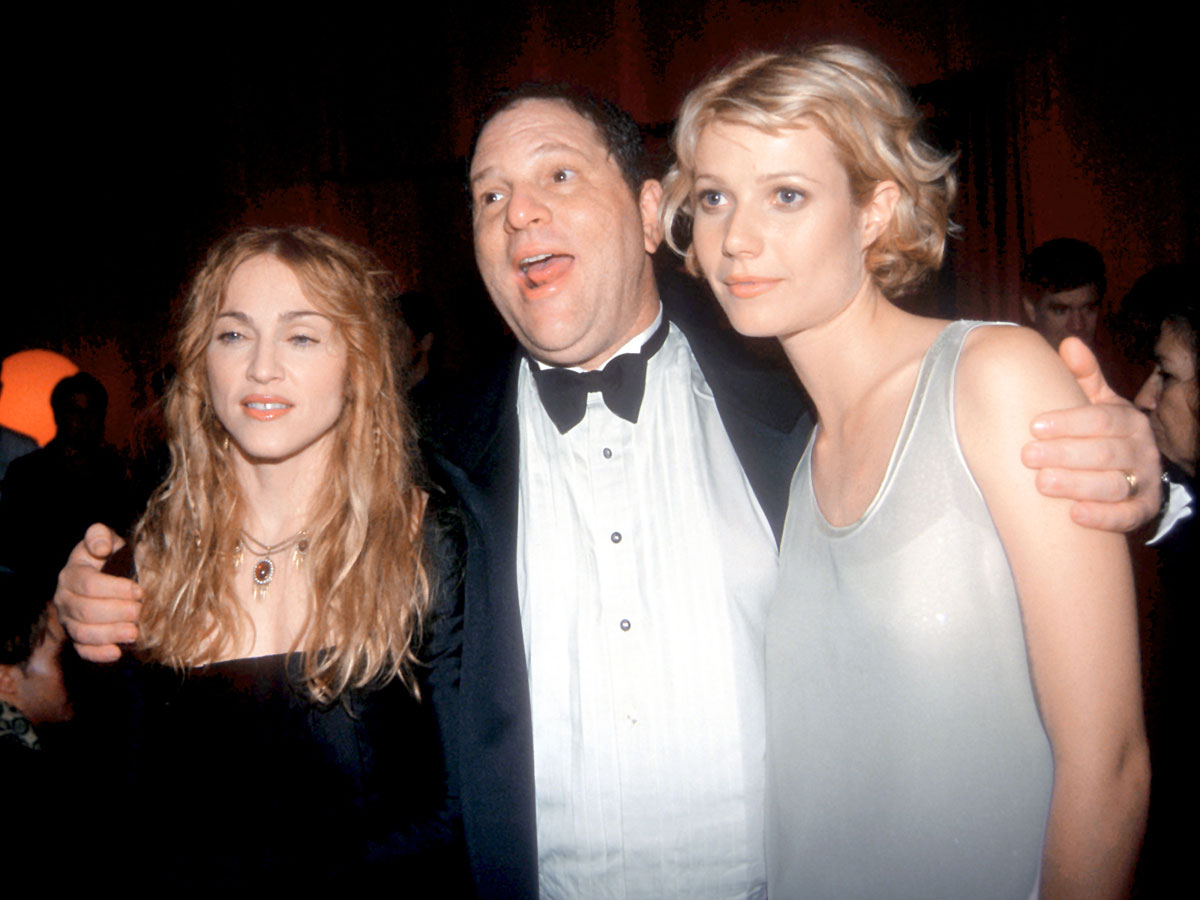 Харви Вайнштейн с Гвинет Пэлтроу и Мадонной