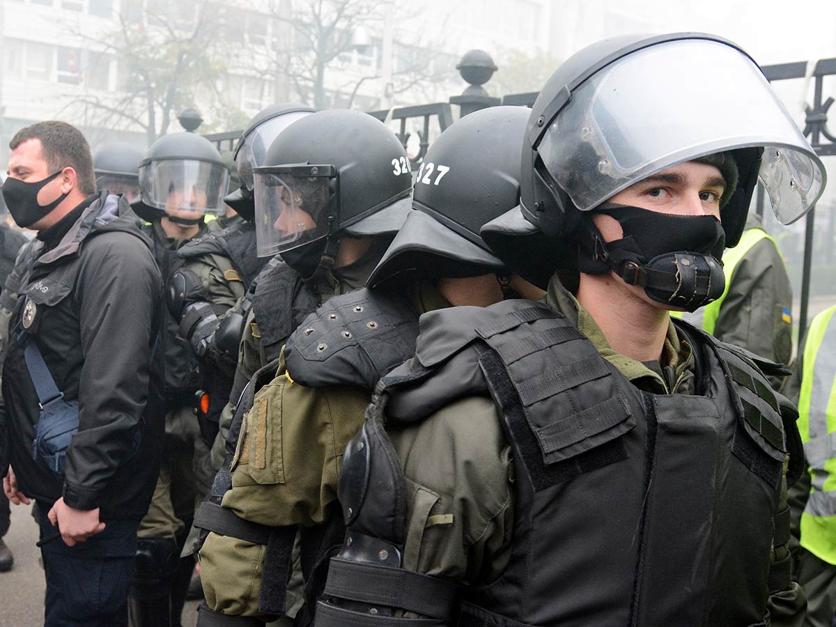 В Киеве полиция разогнала акцию против нацистов