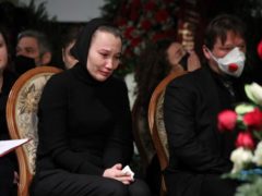 Пронзительные кадры с прощания с Борисом Грачевским