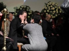 Пронзительные кадры с прощания с Борисом Грачевским