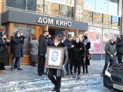 Пронзительные кадры с прощания с Борисом Грачевским