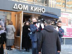 Пронзительные кадры с прощания с Борисом Грачевским