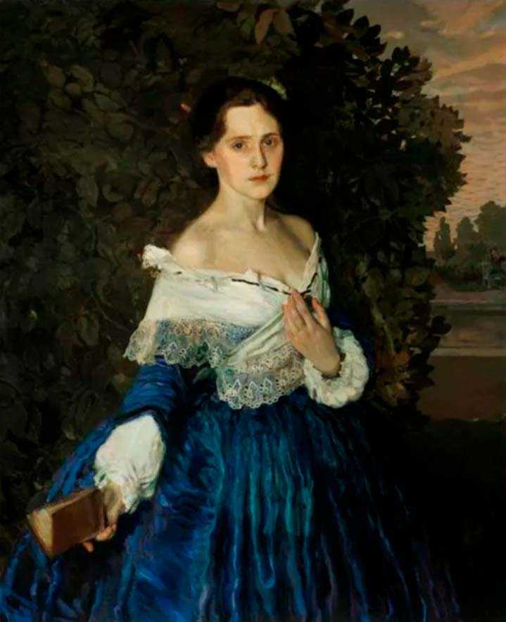 «Дама в голубом» Константина Сомова