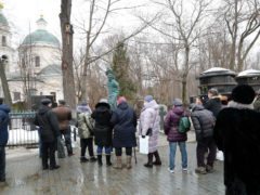 Могила Владимира Высоцкого на Ваганьковском кладбище