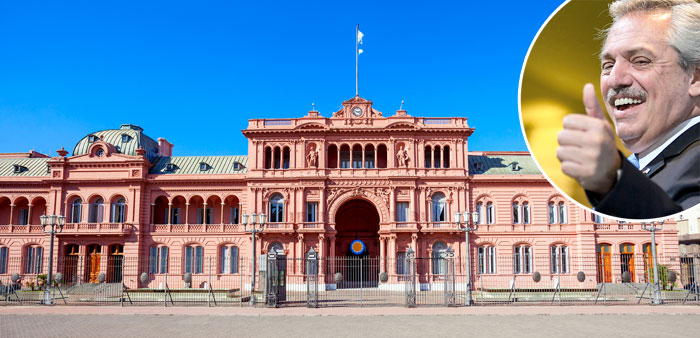 Розовый дворец президента Аргентины Альберто Фернандеса
