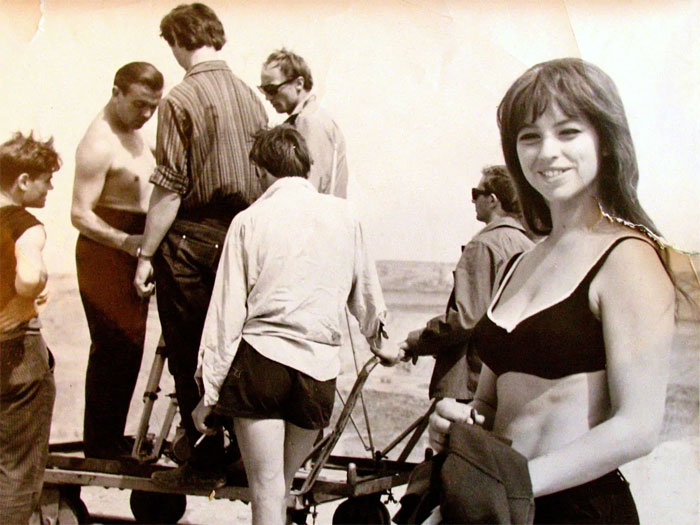 1970 год. Татьяна Иваненко на съемках фильма «Впереди день»