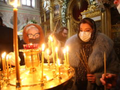 Отпевание Андрея Мягкова