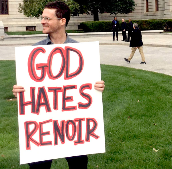 «Бог ненавидит Ренуара» - группа активистов в шутку бойкотирует выставки художника в США